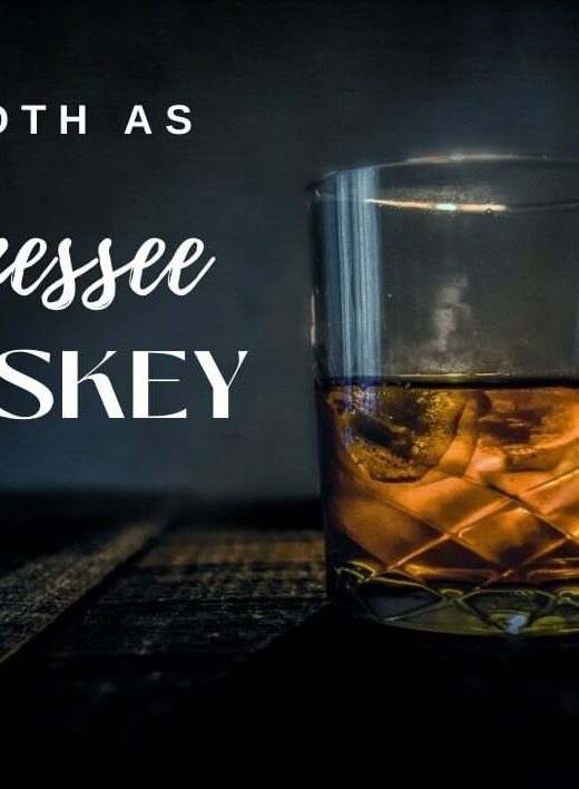 Smooth as Tennessee whiskey with picture of whiskey glass