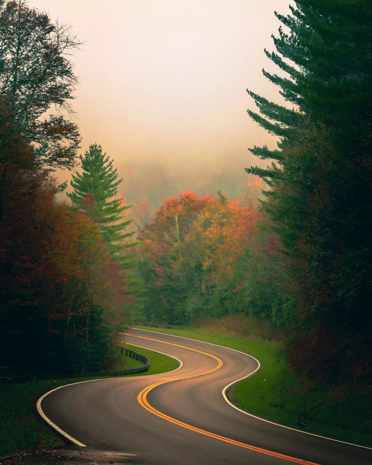 a drive through the mountains